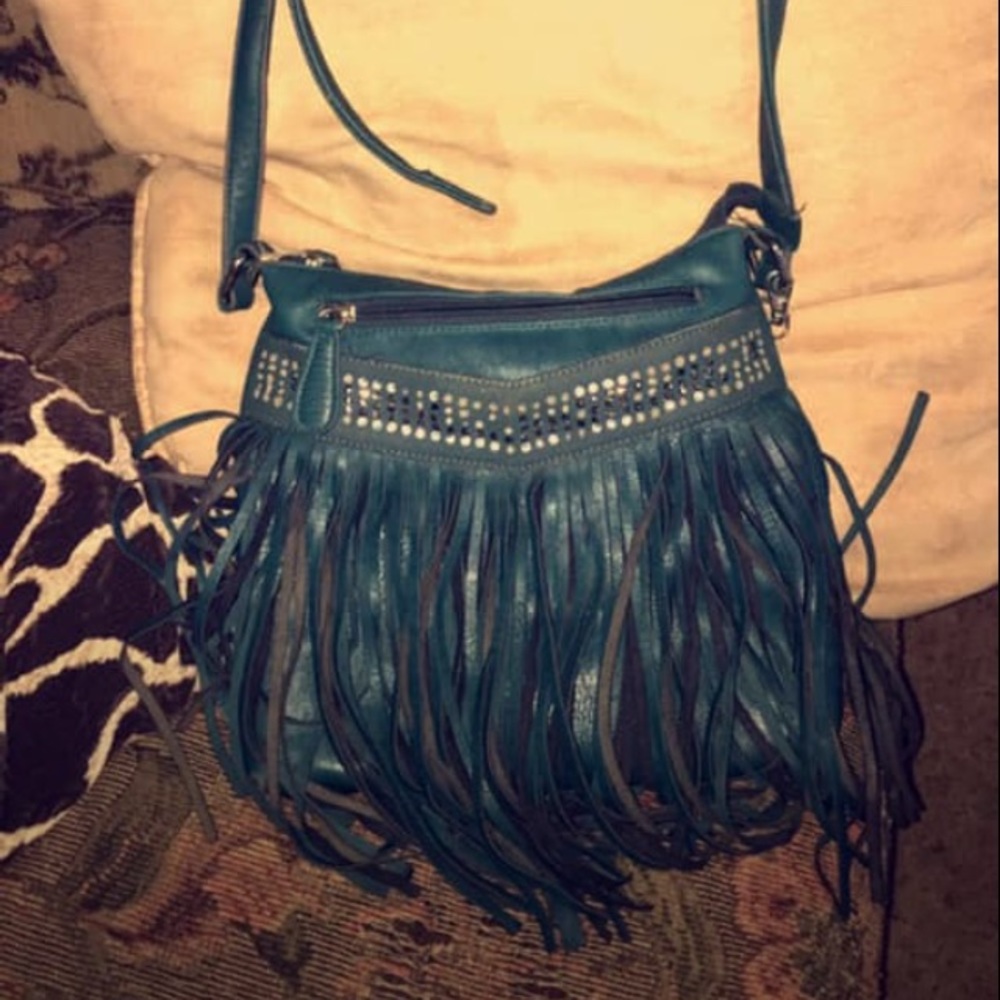 Fringe crossbody purse